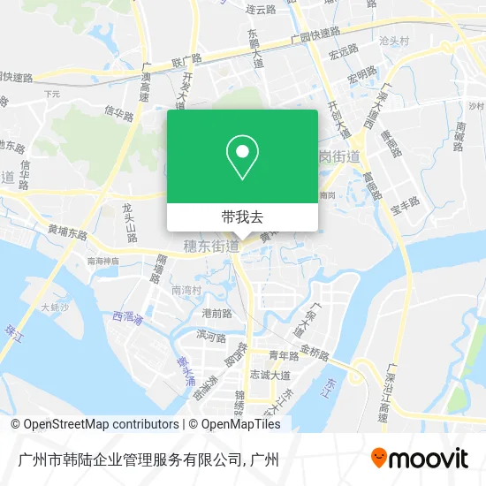 广州市韩陆企业管理服务有限公司地图