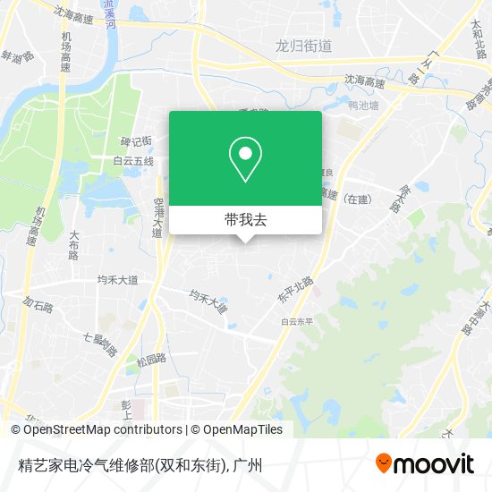 精艺家电冷气维修部(双和东街)地图