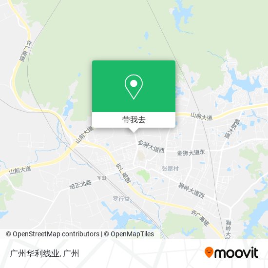 广州华利线业地图