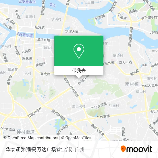 华泰证券(番禺万达广场营业部)地图