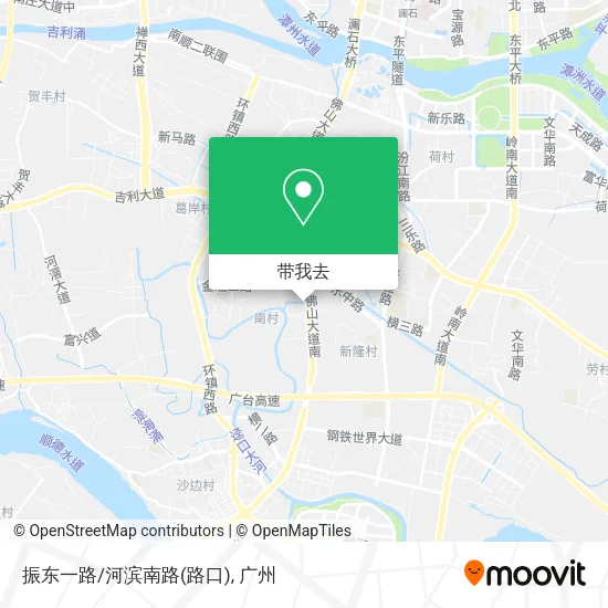振东一路/河滨南路(路口)地图