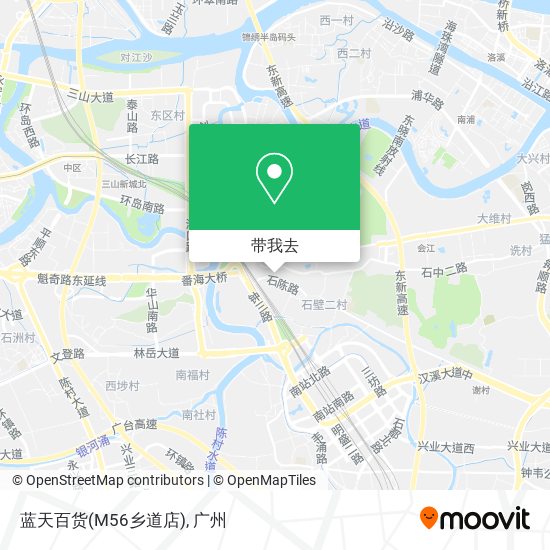 蓝天百货(M56乡道店)地图