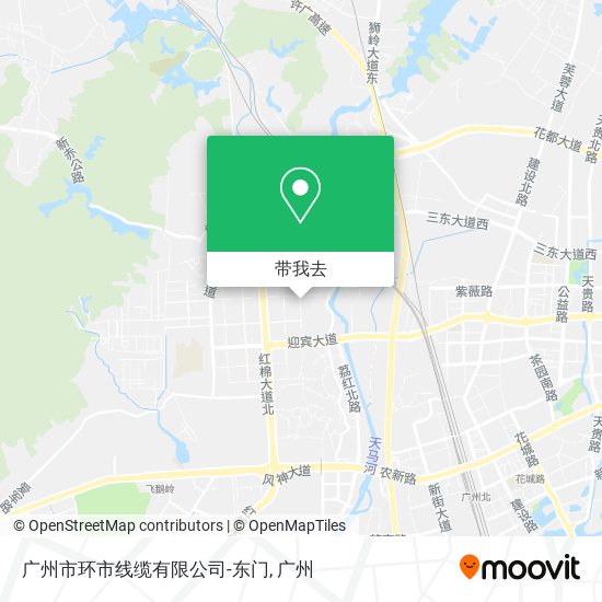 广州市环市线缆有限公司-东门地图