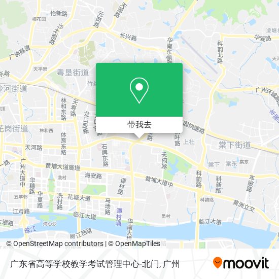 广东省高等学校教学考试管理中心-北门地图