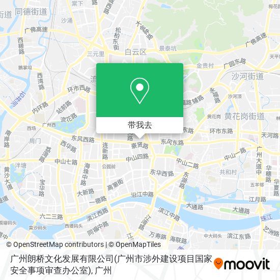 广州朗桥文化发展有限公司(广州市涉外建设项目国家安全事项审查办公室)地图