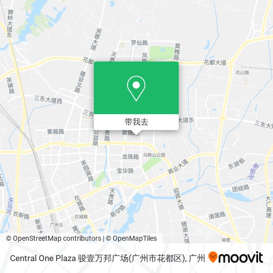 Central One Plaza 骏壹万邦广场(广州市花都区)地图