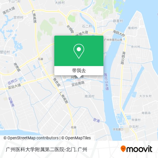 广州医科大学附属第二医院-北门地图