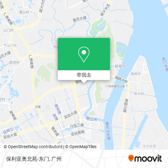 保利亚奥北苑-东门地图