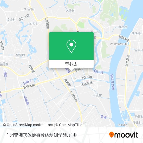 广州亚洲形体健身教练培训学院地图