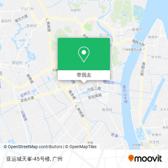 亚运城天峯-45号楼地图