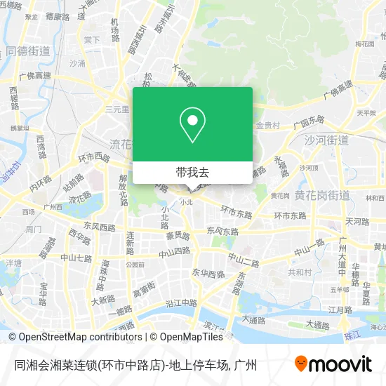 同湘会湘菜连锁(环市中路店)-地上停车场地图