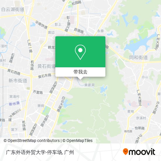 广东外语外贸大学-停车场地图