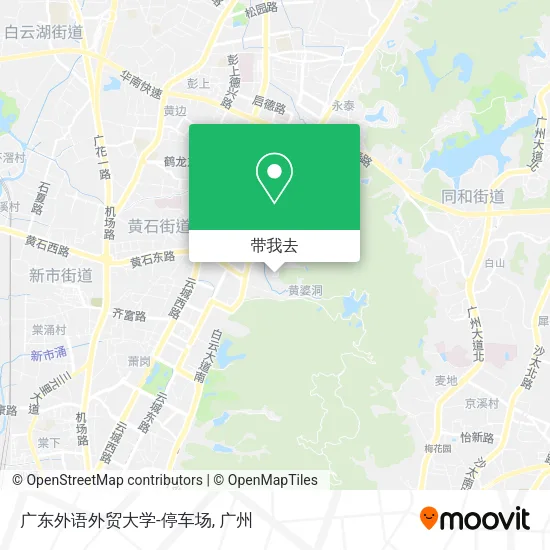 广东外语外贸大学-停车场地图