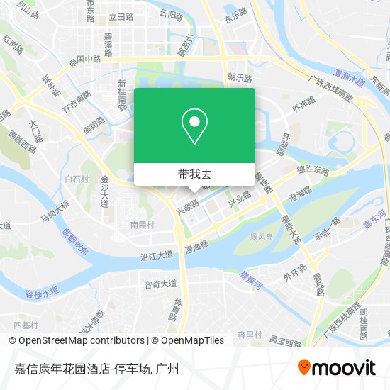 嘉信康年花园酒店-停车场地图