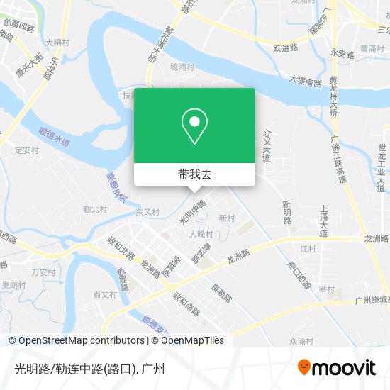 光明路/勒连中路(路口)地图