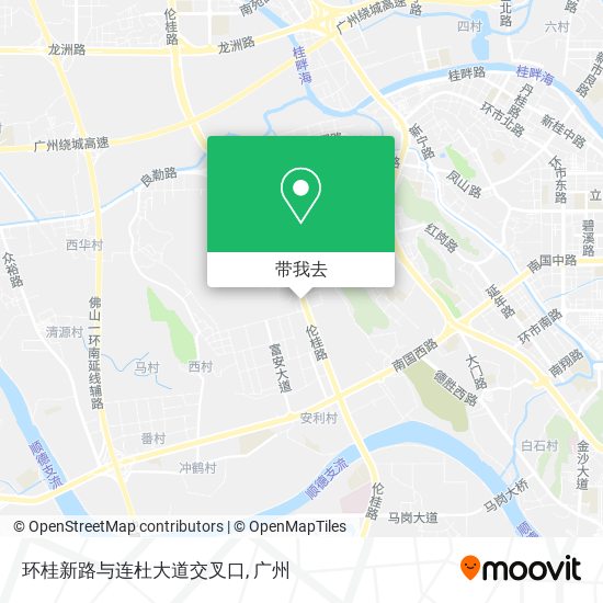 环桂新路与连杜大道交叉口地图