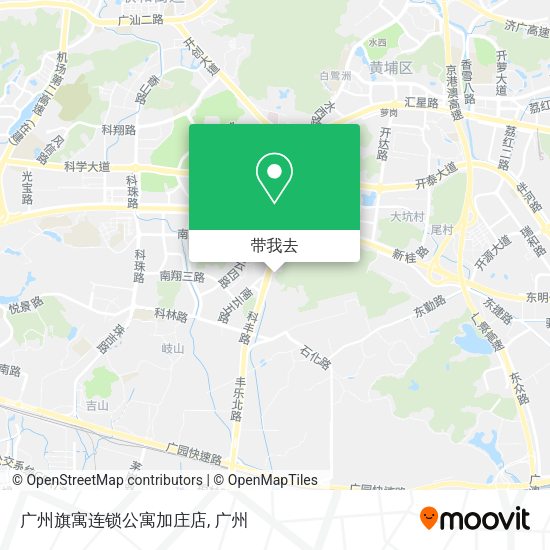 广州旗寓连锁公寓加庄店地图