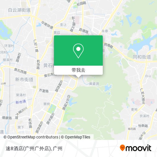 速8酒店(广州广外店)地图