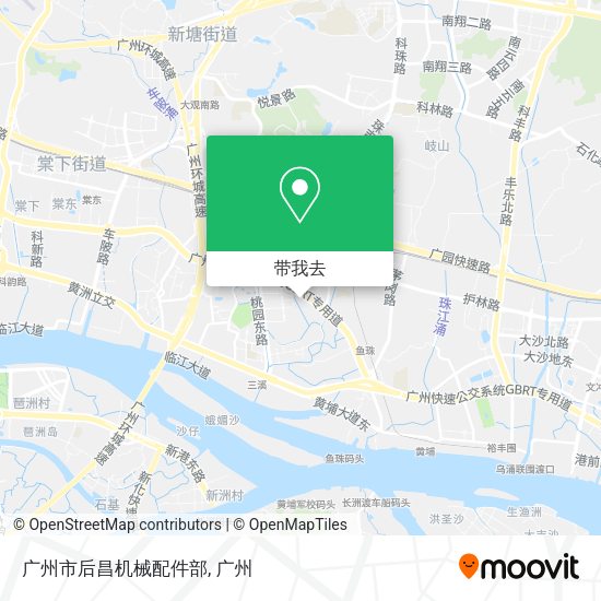 广州市后昌机械配件部地图