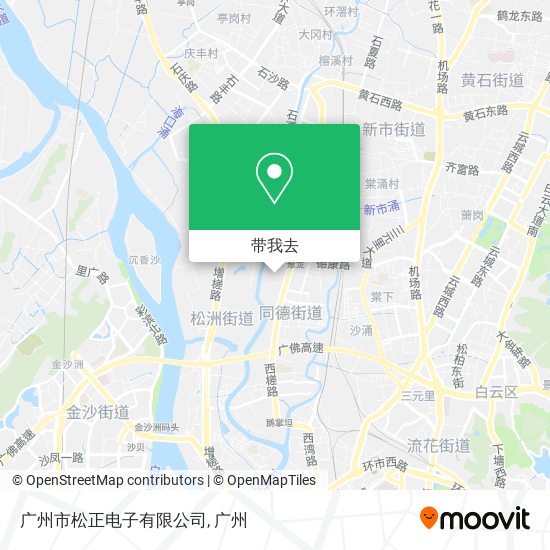 广州市松正电子有限公司地图
