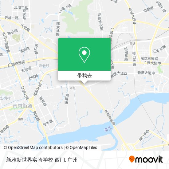 新雅新世界实验学校-西门地图