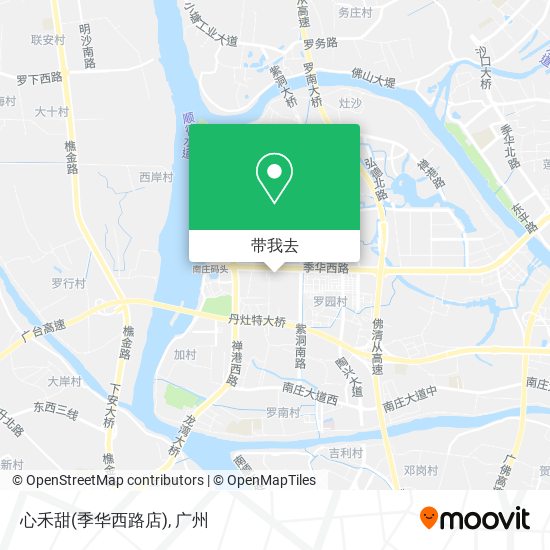 心禾甜(季华西路店)地图