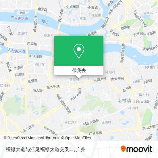 福禄大道与江尾福禄大道交叉口地图