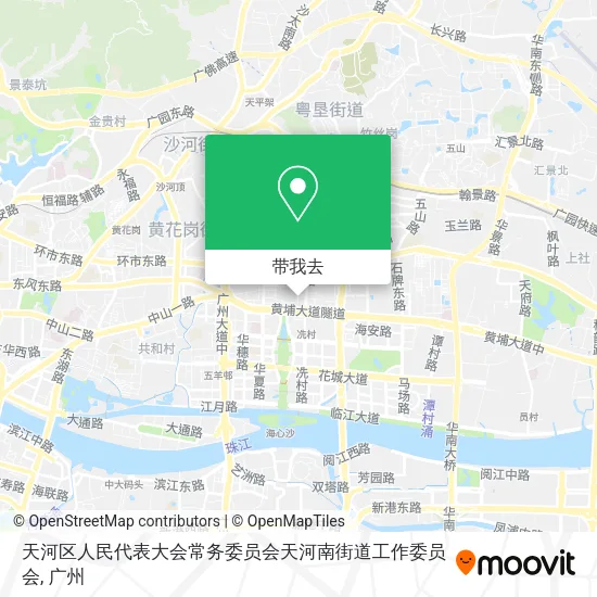 天河区人民代表大会常务委员会天河南街道工作委员会地图