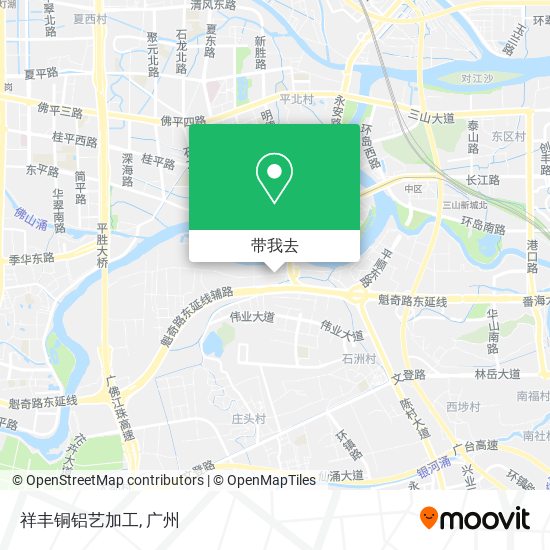 祥丰铜铝艺加工地图