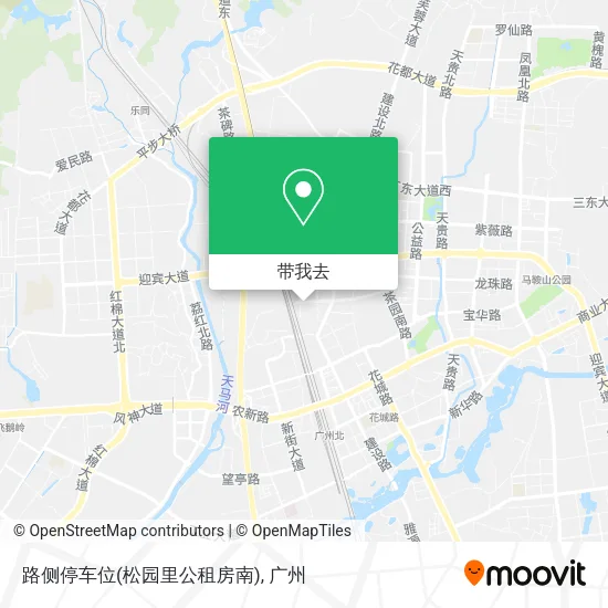 路侧停车位(松园里公租房南)地图