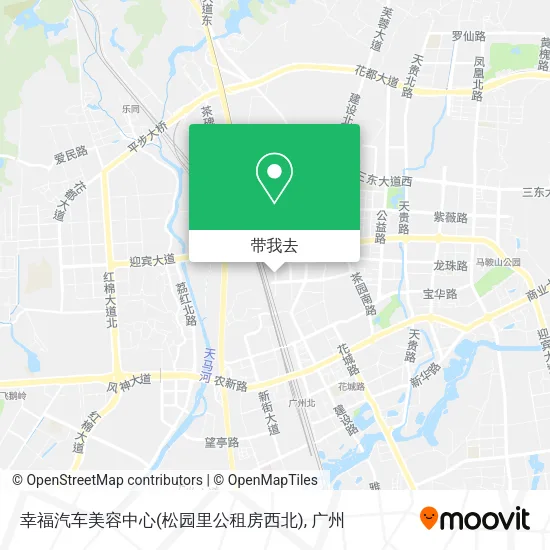 幸福汽车美容中心(松园里公租房西北)地图