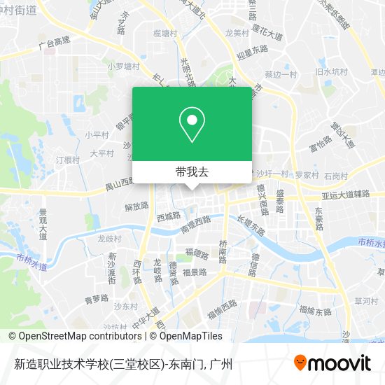 新造职业技术学校(三堂校区)-东南门地图