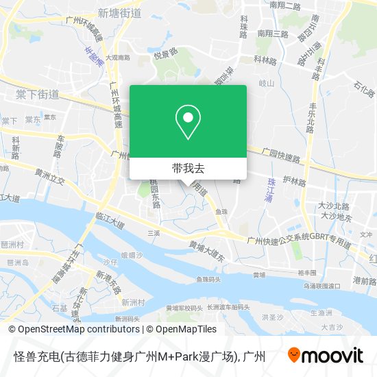 怪兽充电(古德菲力健身广州M+Park漫广场)地图