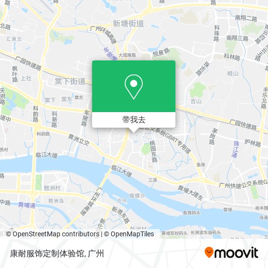 康耐服饰定制体验馆地图