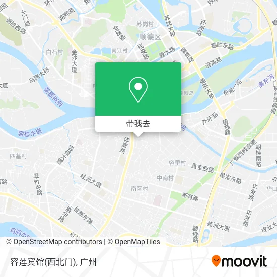 容莲宾馆(西北门)地图
