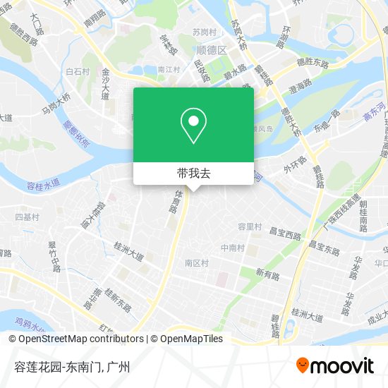 容莲花园-东南门地图