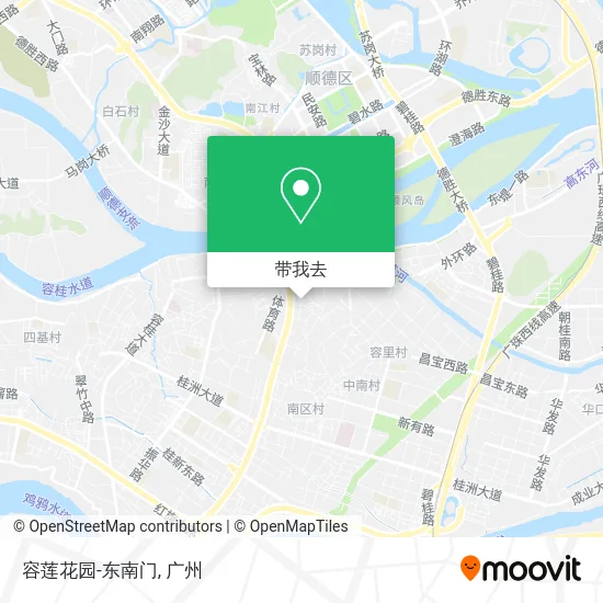 容莲花园-东南门地图