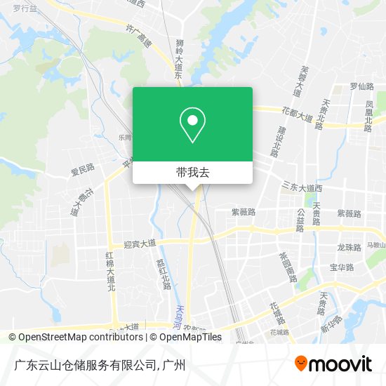 广东云山仓储服务有限公司地图