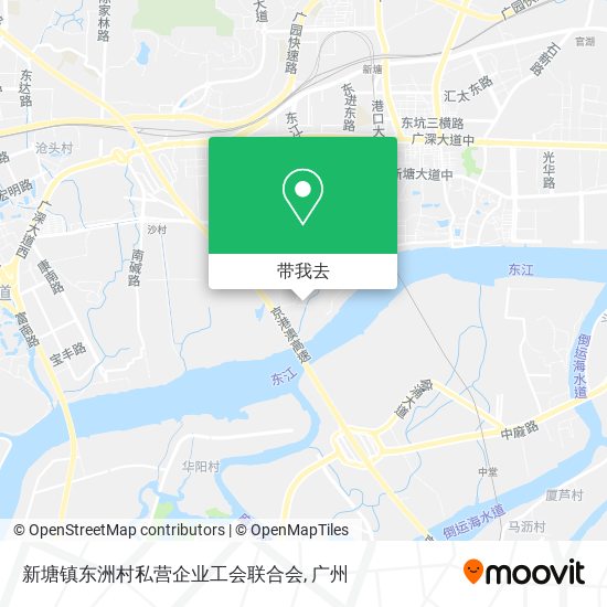 新塘镇东洲村私营企业工会联合会地图