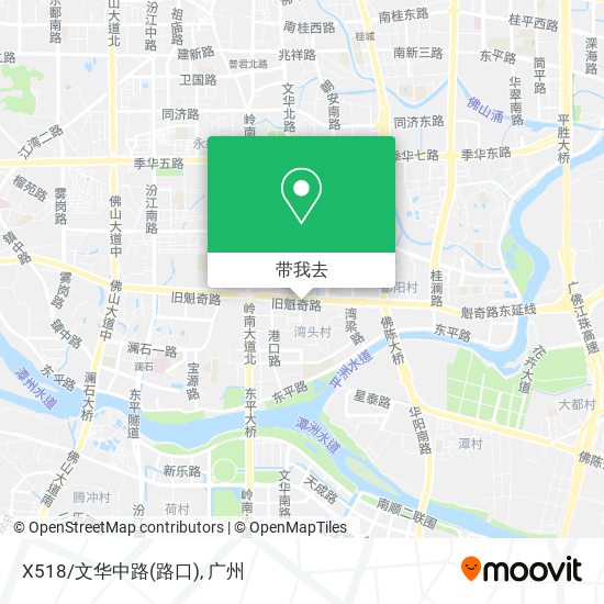 X518/文华中路(路口)地图