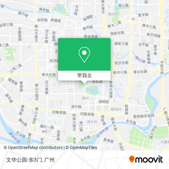 文华公园-东3门地图