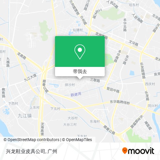 兴龙鞋业皮具公司地图
