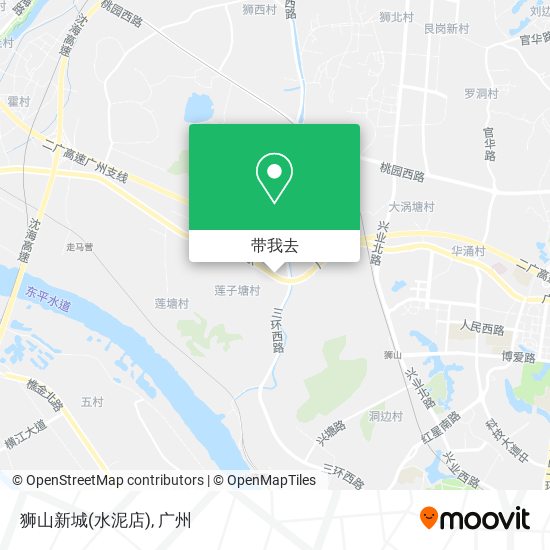 狮山新城(水泥店)地图