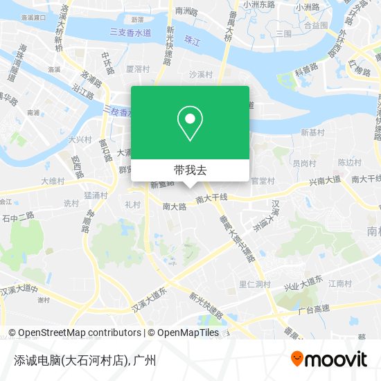 添诚电脑(大石河村店)地图