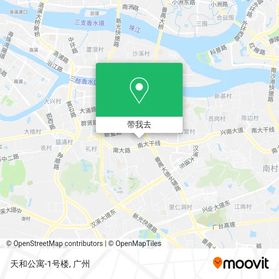 天和公寓-1号楼地图