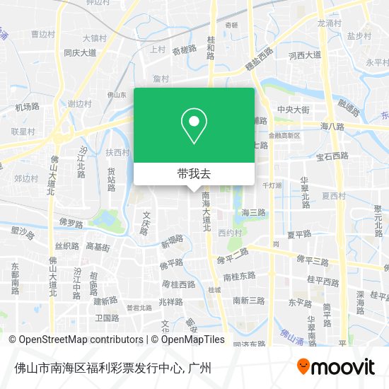佛山市南海区福利彩票发行中心地图