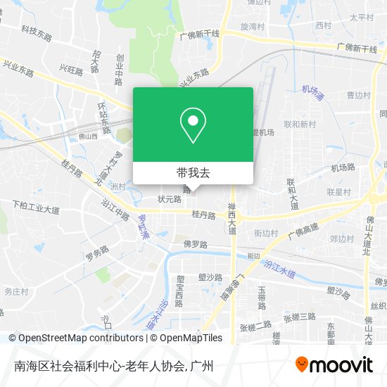 南海区社会福利中心-老年人协会地图