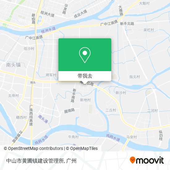 中山市黄圃镇建设管理所地图