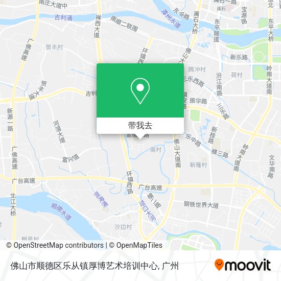 佛山市顺德区乐从镇厚博艺术培训中心地图