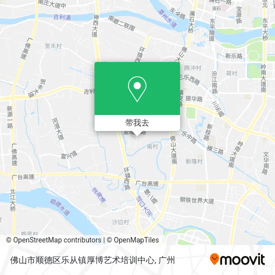 佛山市顺德区乐从镇厚博艺术培训中心地图
